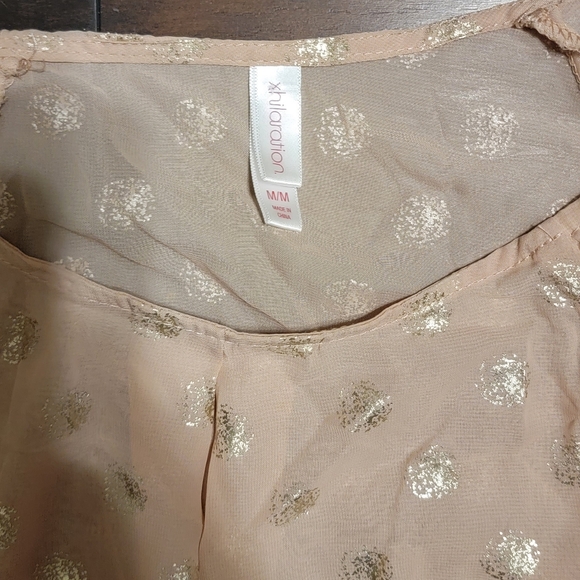 Xhilaration Shear Long Sleeve Blouse - Picture 3 of 3